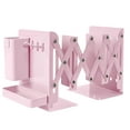 thumbnail image 1 of Tall Heavy Duty Metal Adjustable Bookends Organizer With Removable Pen Holder Tray And Hook For Desk Home Library, 1 of 4