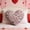 H, variant on Upgraded Heart Shaped Floral Throw Pillows Romantic Home Decor With Soft Fabric Multiple Patterns Colors For Couch Bed Or Valentine's Day Gifts F