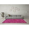 thumbnail image 3 of Ahgly Company Indoor Square Oriental Pink Modern Area Rugs, 6' Square, 3 of 4