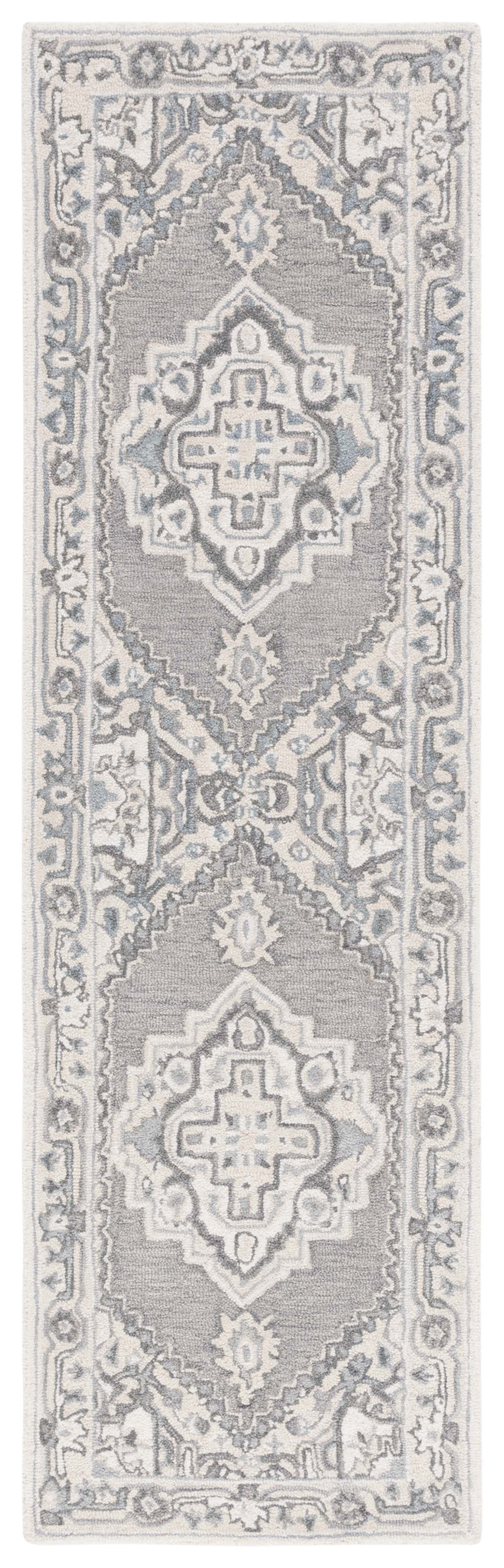 Safavieh Metro Bevis Medallion Runner Rug, Gray/Ivory, 2'3" x 8'