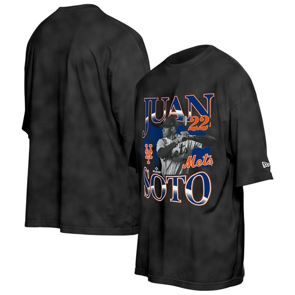 Men's New Era Juan Soto Black New York Mets Batter Up Player T-Shirt
