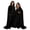 Black, variant on MuXiKeJi Clothes Velvet Hooded Cape Adult Cloak With Collar Full Length Halloween Hooded Robe | Unisex Vampire Witch Renaissance Cape for Cosplay Masquerade Party LARP 12 Colors S-5XL