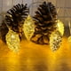 thumbnail image 5 of Guirnalda de luces navideñas con forma de piña para decorar el árbol de Navidad, cumpleaños o Acción de Gracias. Funciona con pilas (pilas no incluidas)., 5 of 7