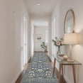 thumbnail image 4 of Hallway 3x10 Washable Runner Rug: Kitchen Rugs Entryway Area Vintage Soft Floor Mat Non Slip Indoor Farmhouse Carpet For Bathroom Living Room Bedroom Printed Rug Family(3x10 Floral/blue), 4 of 7