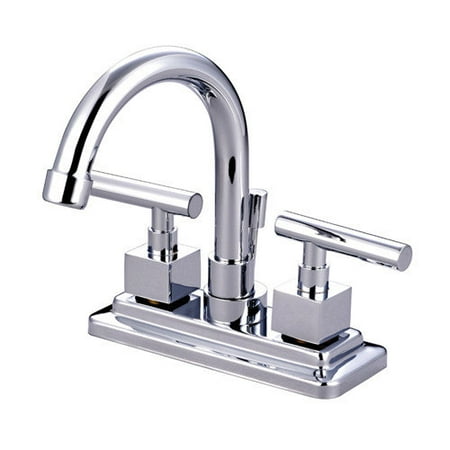 Elements of Design Rio Double Handle Centerset Bathroom Faucet with Pop-up