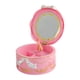 thumbnail image 3 of Caja de música giratoria con forma de bailarina de ballet, joyero, vitrina para brazaletes con espejo de maquillaje, multifunción para tocador, hogar, Rosa, 3 of 10