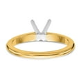 thumbnail image 5 of 14k Two-Tone 1/3 carat Heavy-Weight Half-Round 4-Prong Round Solitaire Ring Mounting, 5 of 9