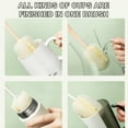 thumbnail image 6 of SATRINO 1 PCS Dishwashing Foam Sponge Brush with Long Handle Bottle Scrubber Cleaning Sponges Brushes Cleaner Soft for Baby Bottle Kitchen Clean Glasses Mugs Cups (Gray), 6 of 7