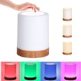 thumbnail image 1 of Touching Control Bedside Light USB Rechargeable Dimmable Table Lamp Warm White & RGB Color Changing Night Light for Living Room Bedrooms Office, 1 of 7