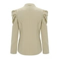 thumbnail image 2 of Vedolay Jackets for Women Suit Jackets for Women Plus Size Casual Long Sleeve Open Front Cardigan Work Office Blazer Jacket,Beige XL, 2 of 5