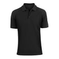 thumbnail image 3 of Alta Fashion Designer Mens Classic Fit Cotton Polo Shirt in Black - Medium, 3 of 3