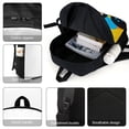 Abstract Colorful Pattern Design Travel Backpack 17 Inch Laptop Bag ...
