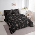thumbnail image 3 of Feelyou Hippie Sheep Skeleton Comforter Set 7pcs, Western Boho Damask King Bedding Sets, 3 of 8