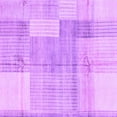 thumbnail image 1 of Ahgly Company Indoor Square Checkered Purple Modern Area Rugs, 8' Square, 1 of 4