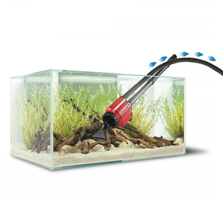 Electric Gravel Cleaner Automatic Aquarium Cleaner with Filter Bag Sand  Algae Cleaner for Medium and Large Tanks