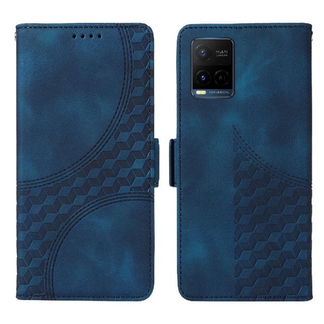 Funda GANGXUN para Vivo Y21s con diseño acolchado elegante, cuero PU, protección total y ajuste preciso