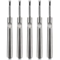 thumbnail image 1 of Qarigey Cortador de cutículas de 5 piezas, Kit de manicura profesional de acero inoxidable, herramienta portátil, tijeras para uñas para Juegos de manicura, 1 of 6
