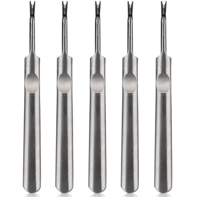Qarigey Cortador de cutículas de 5 piezas, Kit de manicura profesional de acero inoxidable, herramienta portátil, tijeras para uñas para Juegos de manicura