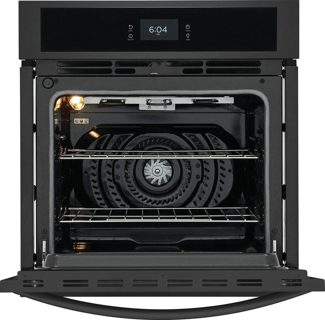 Frigidaire FCWS2727AB 27 inch Black Single Electric Wall Oven with Fan Convection