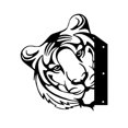 thumbnail image 1 of Valla metálica para decoración de jardín - decoración exterior - animales tigre - decoración de jardín - escultura de hierro fundido oxidado - decoración de pared, 1 of 5
