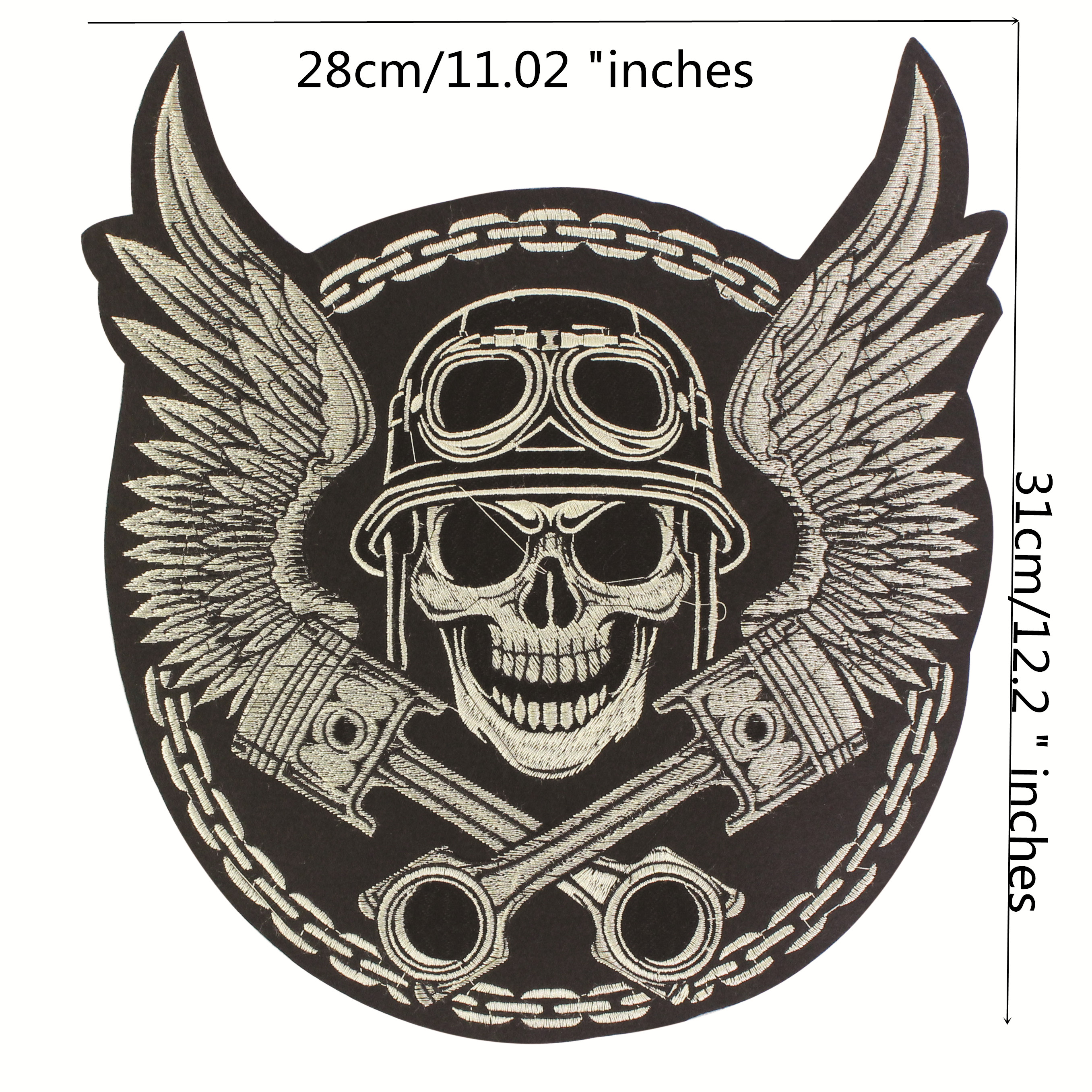 American Fist Patch – Embroidered Heat Seal Iron-On For Backpacks, Jackets, Motorcycle Gear