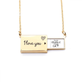 thumbnail image 1 of cats accompanied lliness Letter Envelope Necklace Pendant Jewelry, 1 of 3