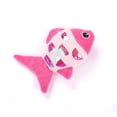 thumbnail image 4 of 3 piezas de peluche con lentejuelas decorativas resistentes a las mordeduras, pez de imitación, juguete educativo para gatos, mascotas, gatitos y gatos (rosa), 4 of 6