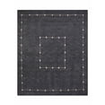 thumbnail image 2 of Rugsotic Carpets Hand Knotted Wool Area Rug 8'x10' Charcoal Geometric Rectangle Indoor Rug for Living Room, Bedroom Antimicrobial L00532, 2 of 5