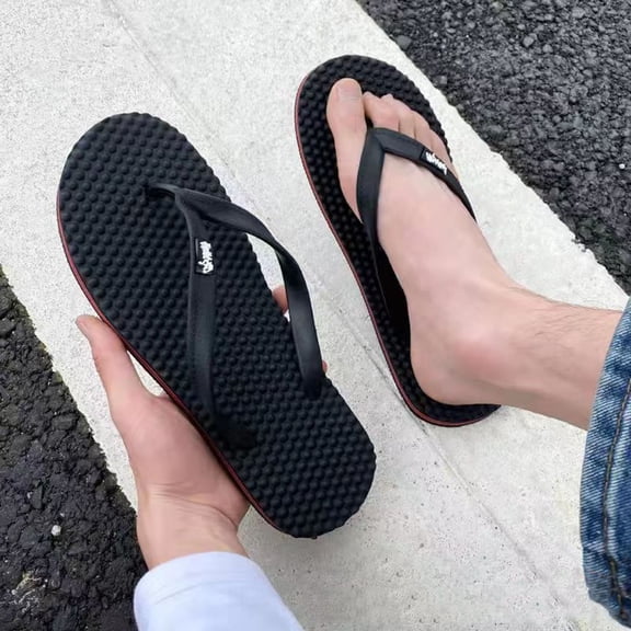 Dpityserensio Flip Flops for Women Man Massage-Soled For Spring And Summer Beach Shoes