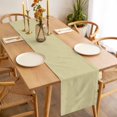 thumbnail image 3 of Table Runner Dresser Scarves 36 Inch Long,Pure Color Yellow Linen Dining Table Runners, 3 of 9