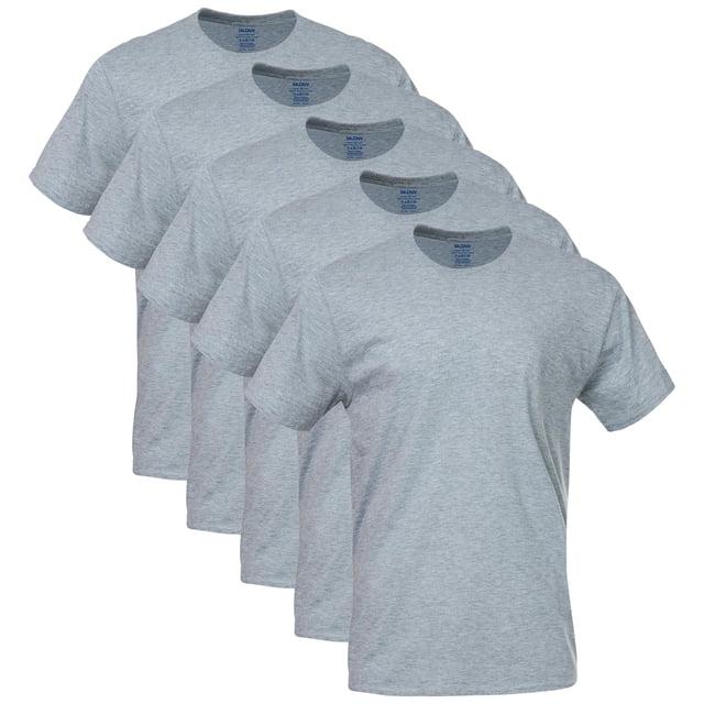 CAMISETA DE HOMBRE Gildan G1100 Gris Deportivo Pack de 5 Talla S