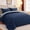 Navy & Light Grey, variant on Sasttie 7 Pieces Queen Comforter Set, Reversible Bed in a Bag, All Season Bedding Set with Comforter, Flat Sheet, Fitted Sheet, Pillowcases & Shams, Black & Soot