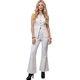 thumbnail image 1 of Conjunto Fashion 2 Piezas, Top Sin Mangas con Botones y Pantalón Ajustado con Corte Flare para Mujer, 1 of 5