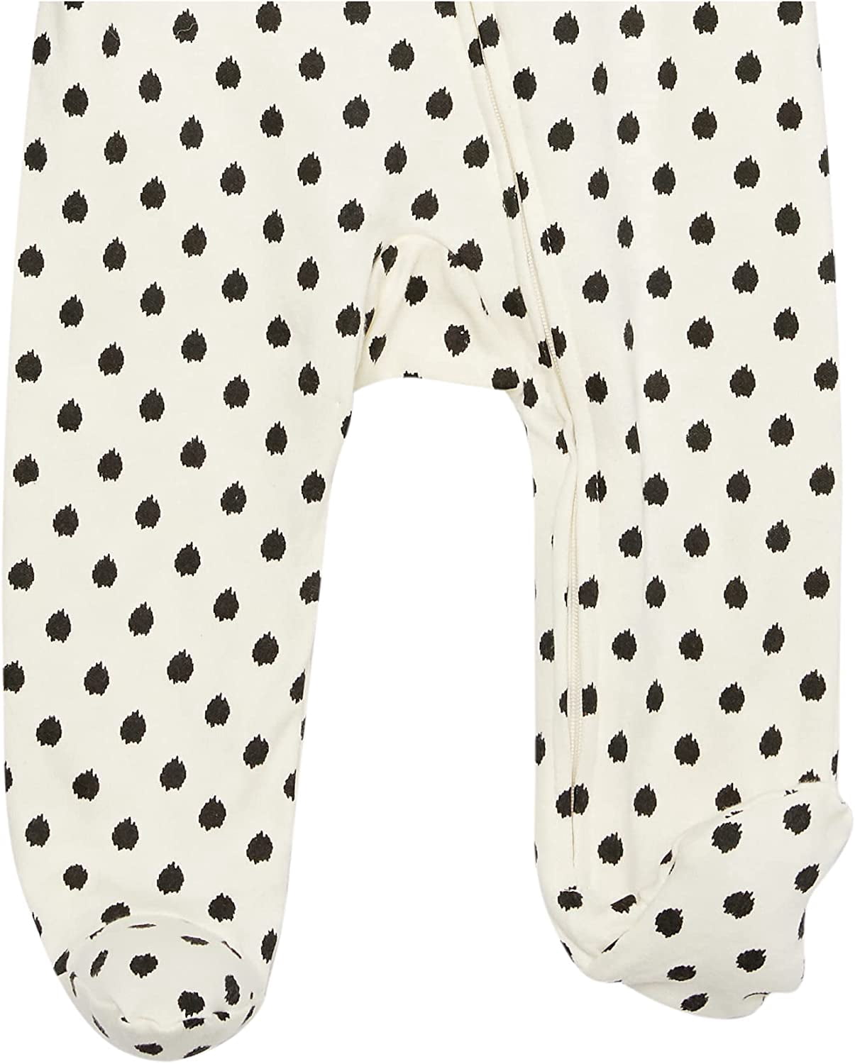 Touched by Nature Baby Girl Organic Cotton Zipper Sleep and Play 3pk, Heart, 0-3 Months