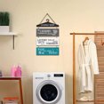 thumbnail image 3 of WM_luoming Laundry Room Wall Sign Rustic Laundry Room Rules Hanging Sign Wooden Wash Dry Fold Repeat 11.8 x 4.3 Inch, 3 of 6