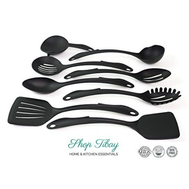 Kitchen Utensil Set Made In Usa 8 Best Kitchen Utensils Nonstick Cooking Spatula Nylon Kit Solid Turner Slotted Turner Slott Walmart Com Walmart Com