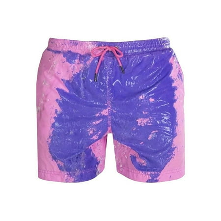 Summer Beach Casual Mens Swim Trunks Board Shorts Color Changing ...
