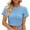 Sky Blue-01, variant on Mittory Women's Summer Popcorn Crop Tops Sleeveless Round Neck Going Out Tops Tank Tops