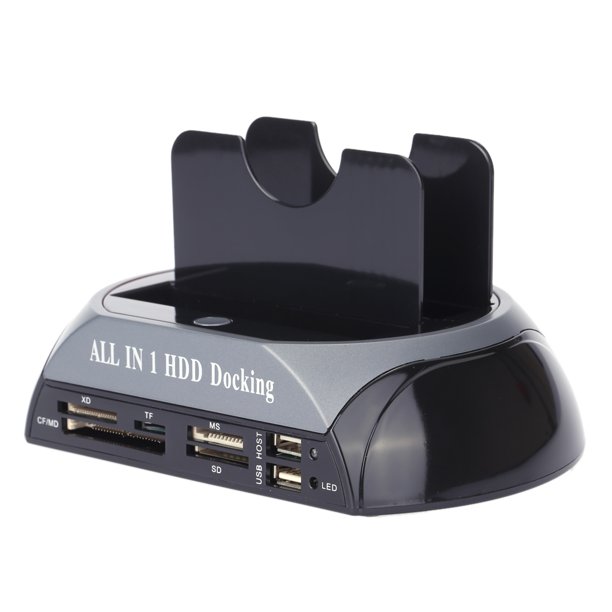 2.5" 3.5" SATA/ HDD 2Dock Dual Bay Hard Drive Docking Station eSATA