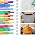 thumbnail image 4 of Dusknt Clearance Sale! Glitter Gel Double Line Outline Pen Glitter Marker Color Art Pen 24 Color Set, 1 Box of Glitter Gel Double Line Outline Pen Glitter Marker Color Art Pen, 4 of 9