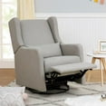 thumbnail image 3 of Carter's By DaVinci Arlo Recliner and Swivel Glider in Performance Gray Linen, 3 of 9