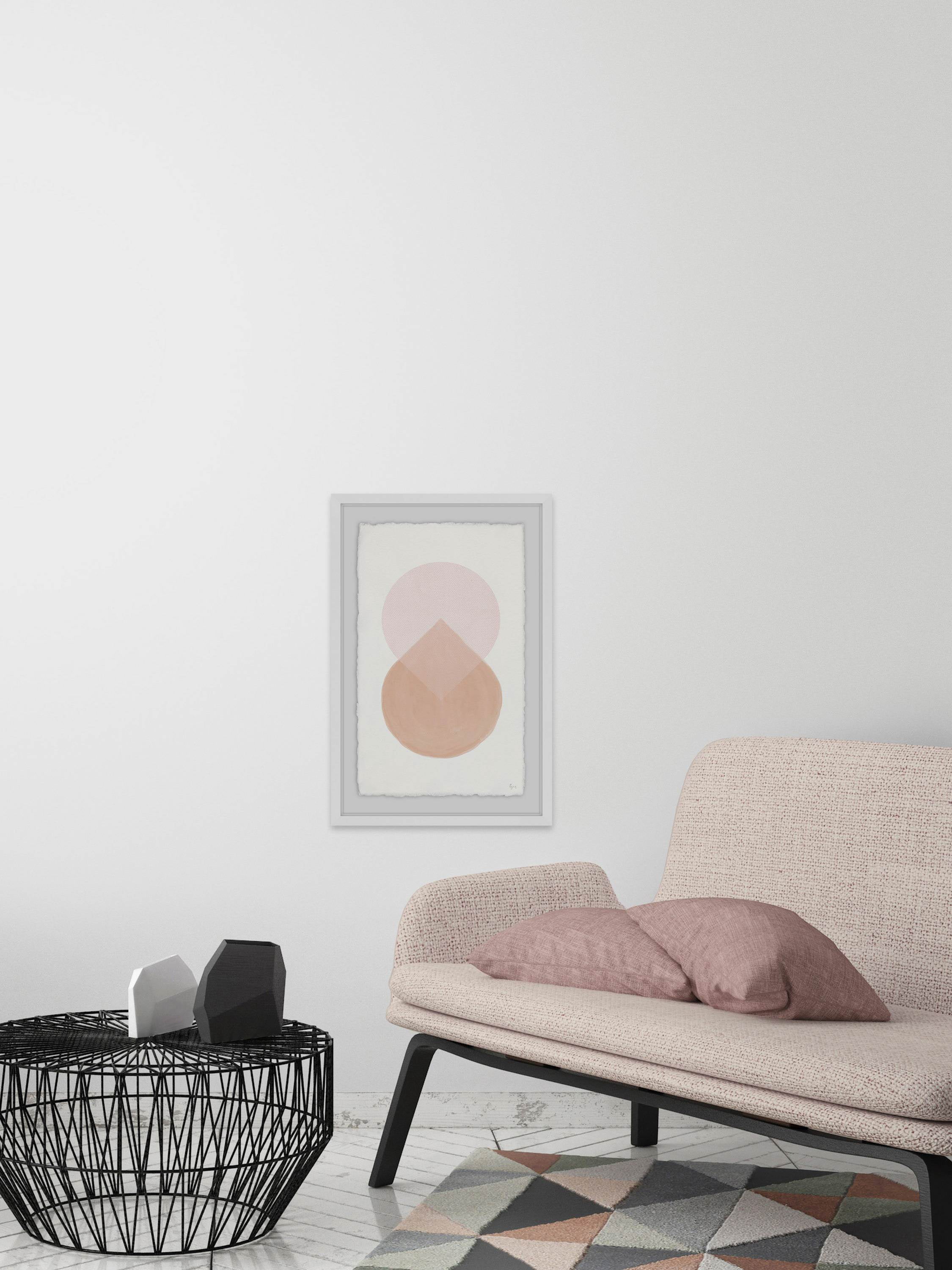 Floating Drop Framed Painting Print