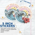 thumbnail image 3 of (2 Pack) Stay Wild Ocean Child Stickers - Beach Bum Ocean Lover - Surfer Surfing - 5 Inches On Longest Side - Premium Vinyl - for Cars, Trucks, Skateboards, Laptops - Made in USA - BMCS1077, 3 of 7