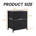 thumbnail image 4 of Canddidliike Bedside Table, Bedroom Night Stand, Side Table with Drawer, End Table with Open Shelf, Side Dresser Nightstand, Black, 4 of 9
