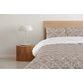 thumbnail image 4 of Ambesonne Tribal Down Alternative Quilt Comforter, Ethnic Art Stripe Pattern, Twin XL, Dark Maroon and Pale Grey, 4 of 5