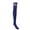 Blue, variant on Unisex Over Knee Striped Soccer Socks Athletic Sports Compression Cushioned Breathable 1 Pair