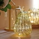 thumbnail image 2 of Calabaza de cristal con luz LED brillante, delicada y decorativa para Halloween, luz nocturna para fiestas Plata 2, 2 of 8