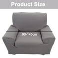 thumbnail image 3 of 1 pcs Single Sofa Slipcovers 1 Seater High Elasticity Soft Couch Covers Grey(90-140cm), 3 of 5