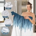 thumbnail image 4 of GZHJMY Bathroom Towels Set of 3, Include Absorbent Bath Towel, Hand Towels and Washcloths, Blue Forest Silhouette Beach Towels Set for Shower, Gym and Travel, 4 of 7