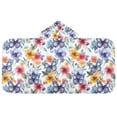 thumbnail image 5 of Yayeee Kids Hooded Towel with Hand Pockets Beach Soft Absorbent Bath Wrap 50 x 23.5 inch, Watercolor Flowers Pattern, 5 of 5